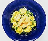 Färsk tortellini med rökt lax
