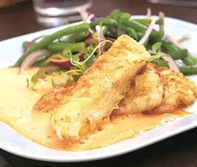 Fisk i paprikasås