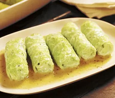 Fiskdolmar med musslor i vin & grädde