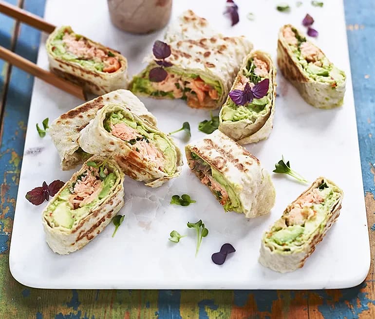 Från himlen till Hanoi – grillat tunnbröd med avokado och lax