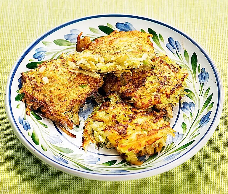Frasiga röstiplättar med broccoli