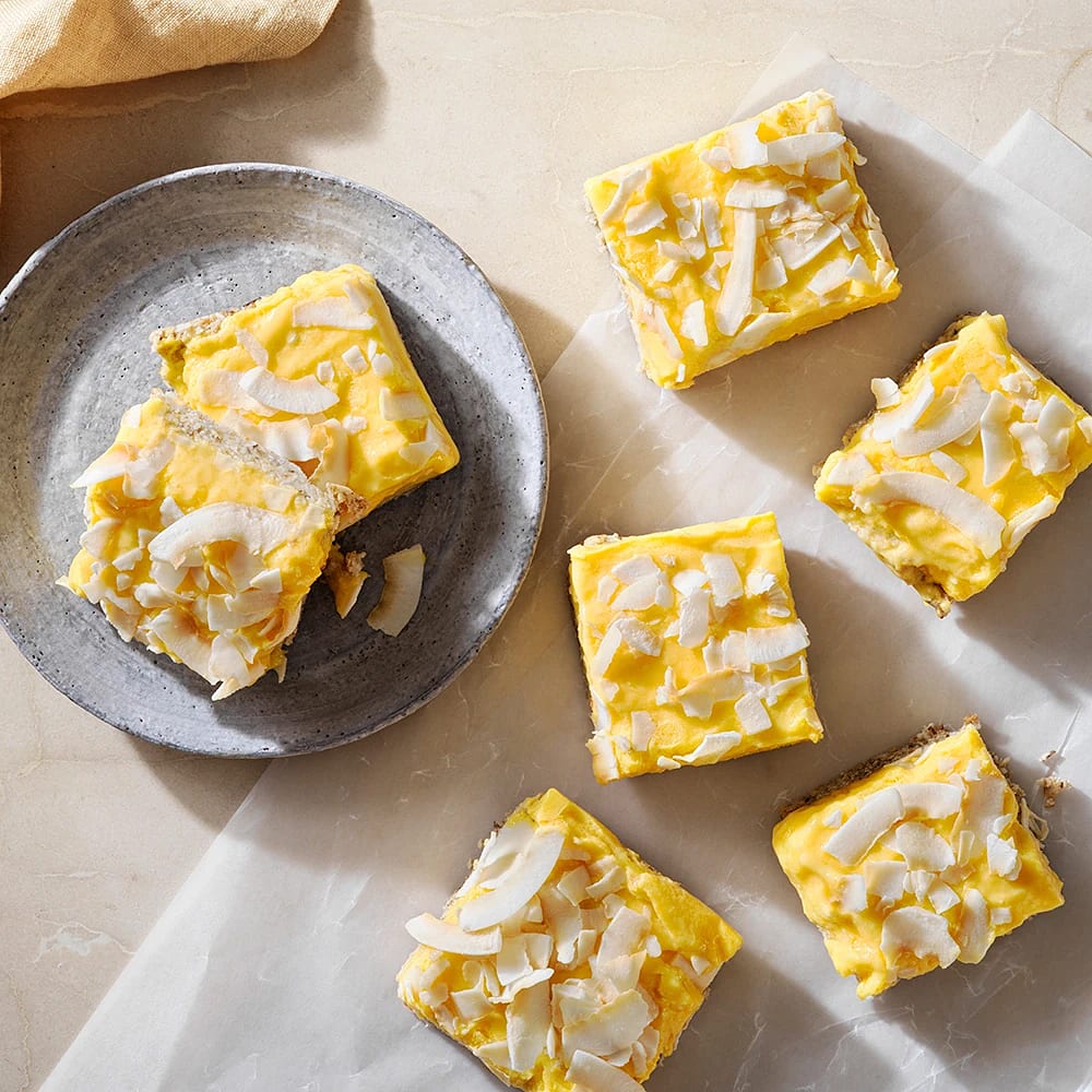 Frozen yoghurt bars med mango