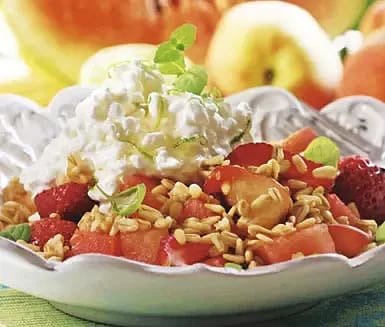 Fruktsallad med mathavre