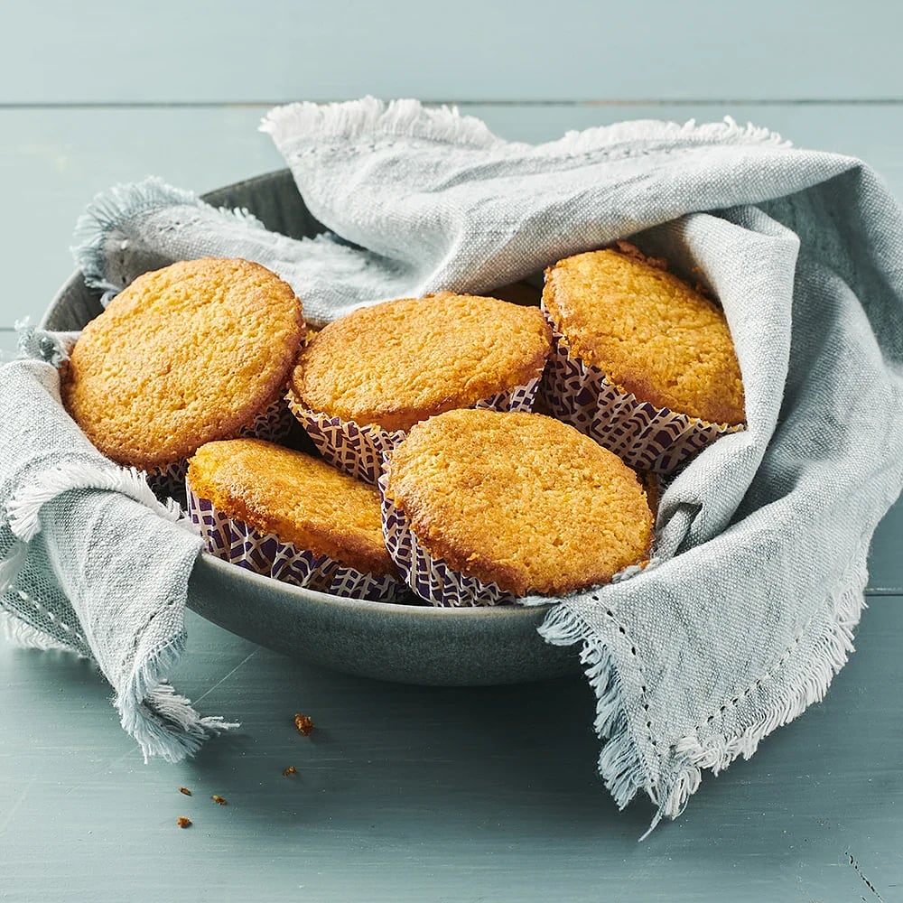 Glutenfria solrosmuffins med morot och apelsin