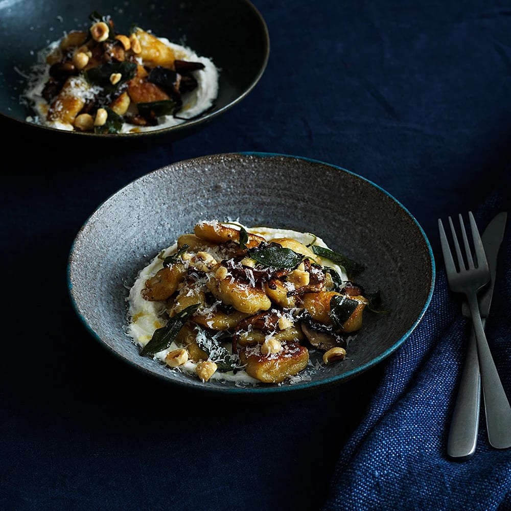 Gnocchi på rotselleri med ricotta och svamp