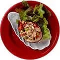 Gorgonzolagratinerad avokado med parmaskinka