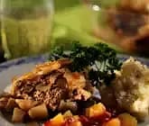 Grapefrukthalvor med musselsallad