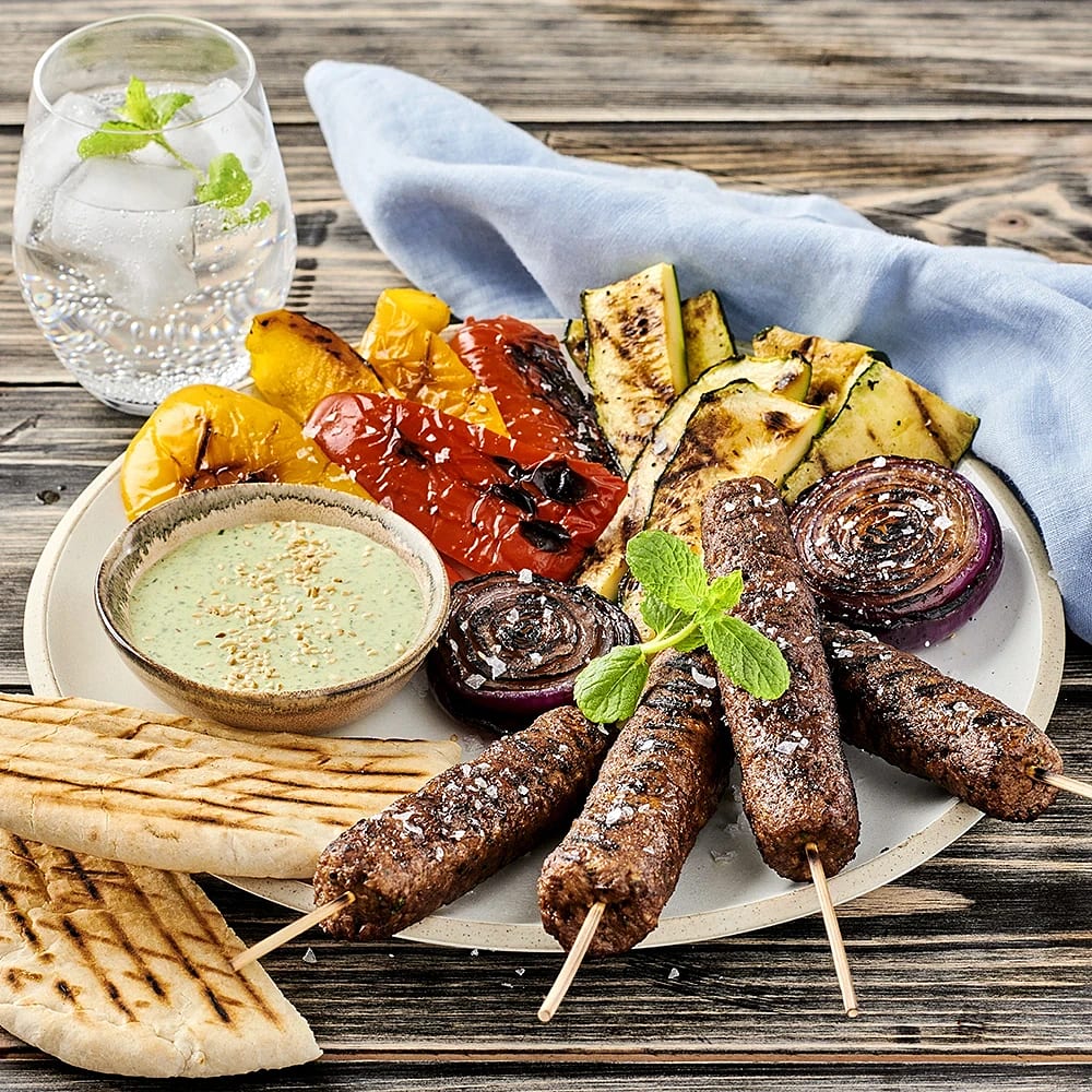 Grillad vegokebab i bröd