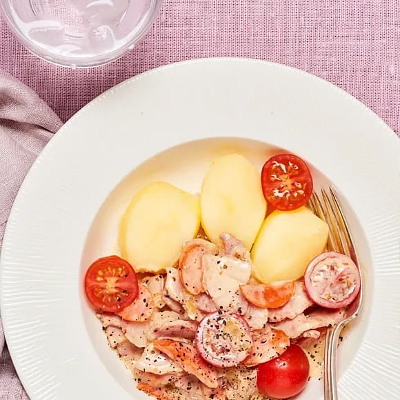 Gryta med krispigt rimmat fläsk
