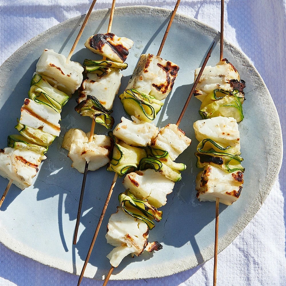 Halloumispett med zucchini