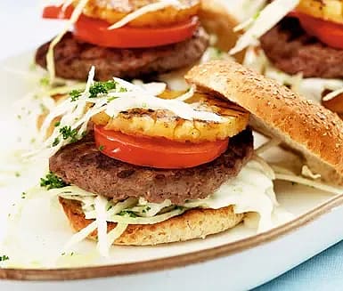 Hamburgare med ananas