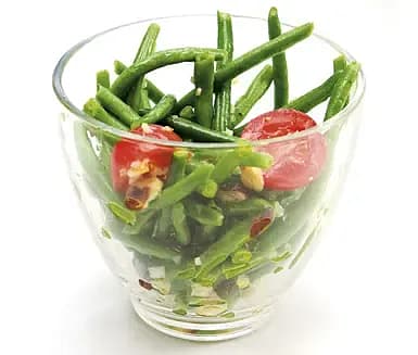 Haricots verts med nötdressing