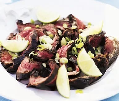 Het karré med chili och äppelcidervinäger