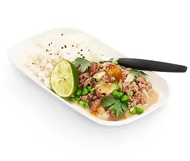 Indisk färsgryta med kokos, mango chutney och kardemummaris