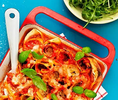 Italiensk Delizie med skinka och basilika