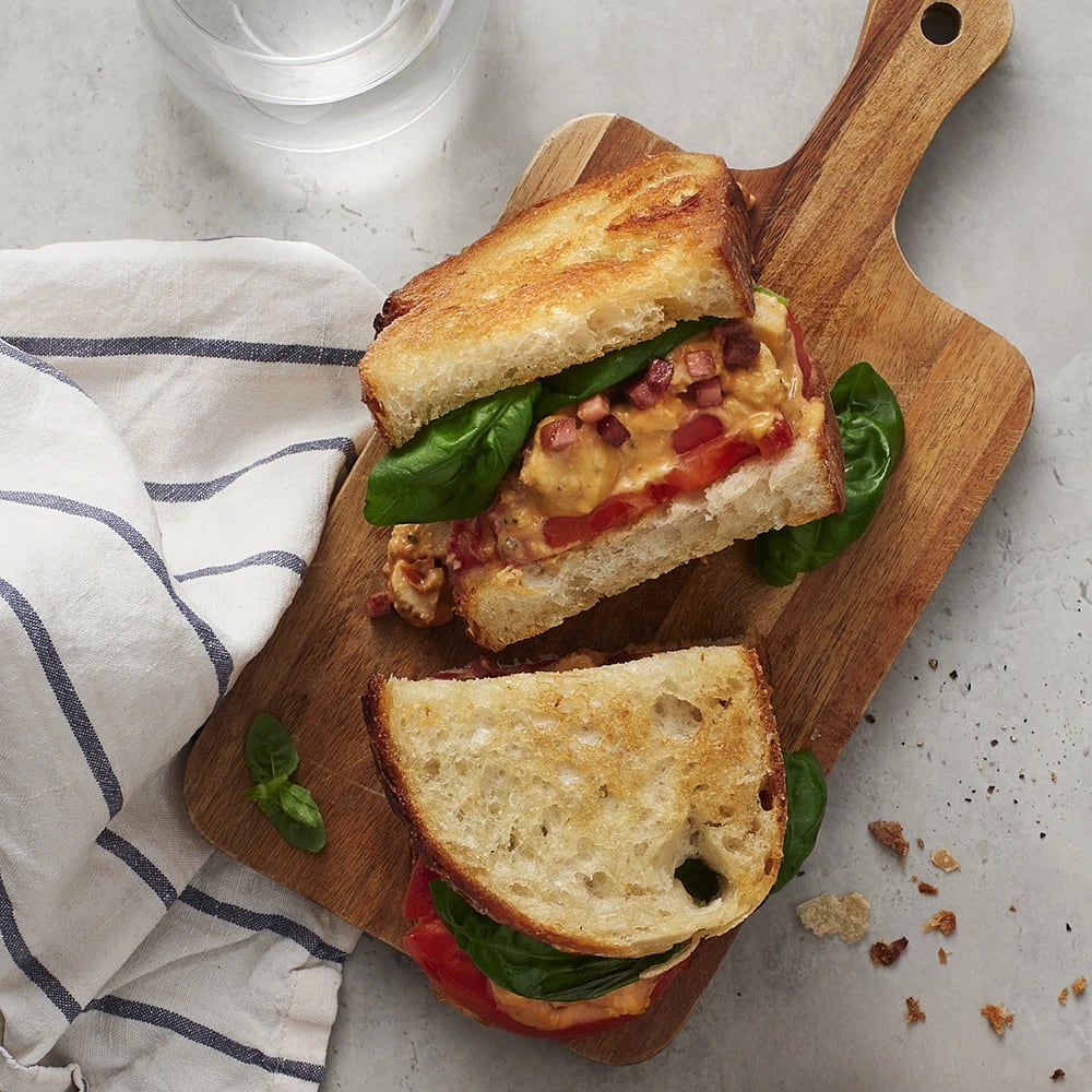Italiensk vego club sandwich