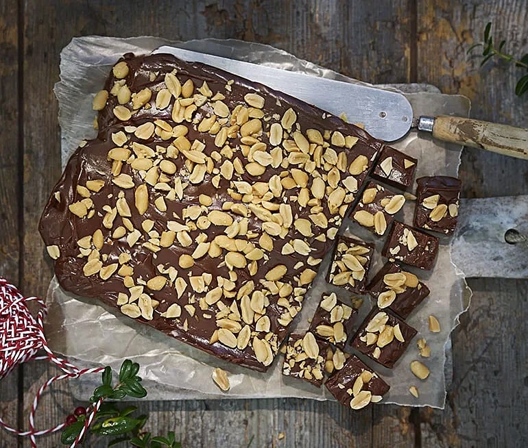 Jordnötsfudge