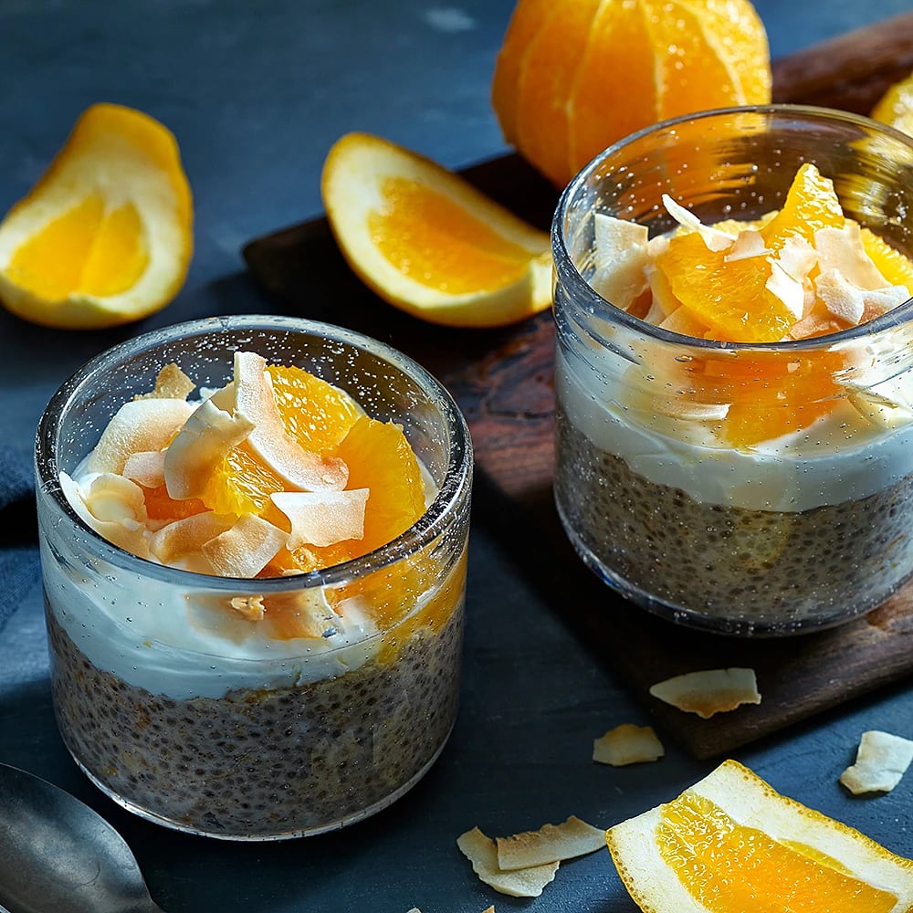 Julig overnight oats med apelsin