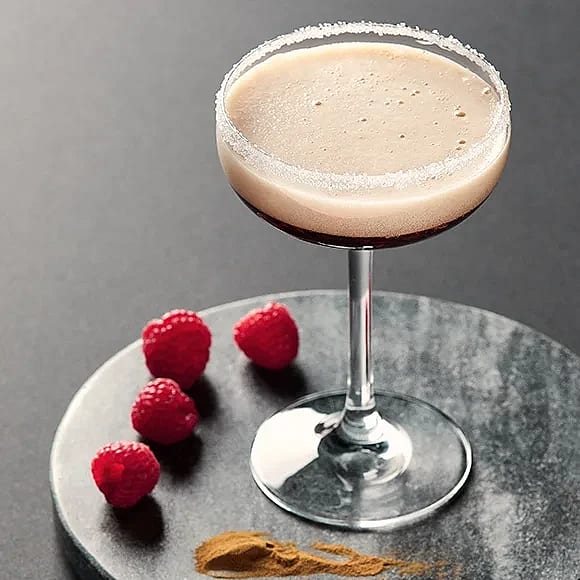 Kaffebellini med hallon och lakrits
