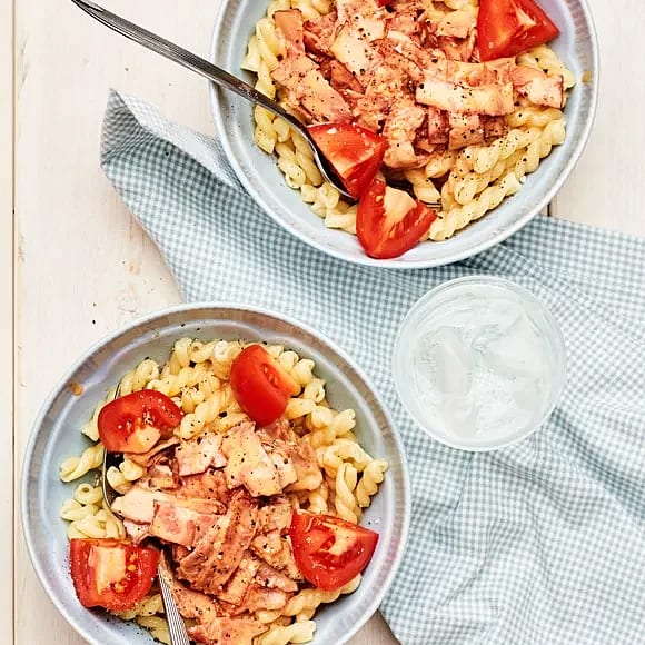 Kalkonpasta med tomat