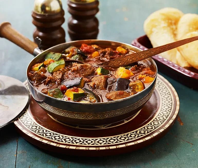 Khoresh Bademjan – Auberginegryta med lamm