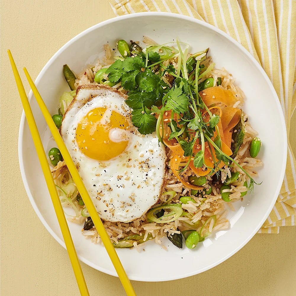 Kimchi fried rice med ägg