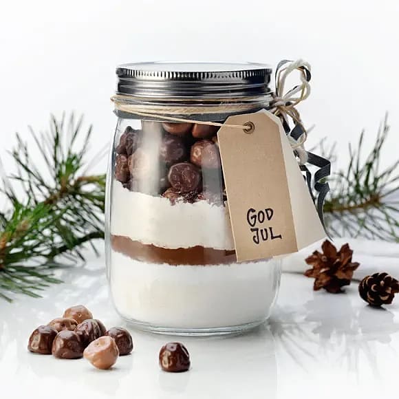Kladdkaka på burk med Polly
