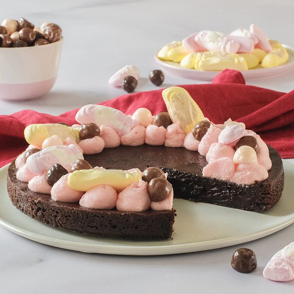Kladdpepparkaka med skumtomtefrosting