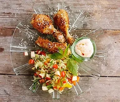 Kokoskyckling med fruktigt pilaffris