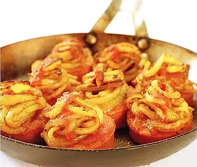 Korv med currystekt lök