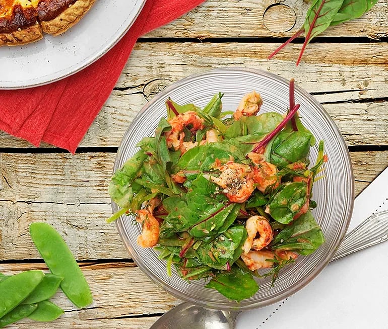 Kräftsallad i tomat- och dilldressing