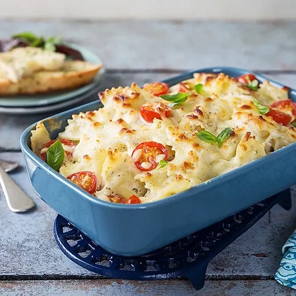 Krämig pasta caprese