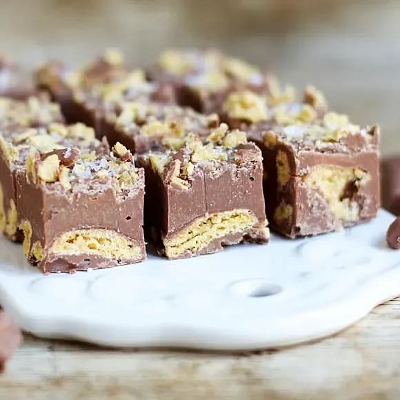 Krispig chokladfudge