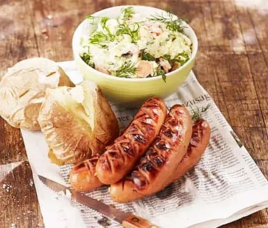 Krispig kålsallad med honung, citron och dill