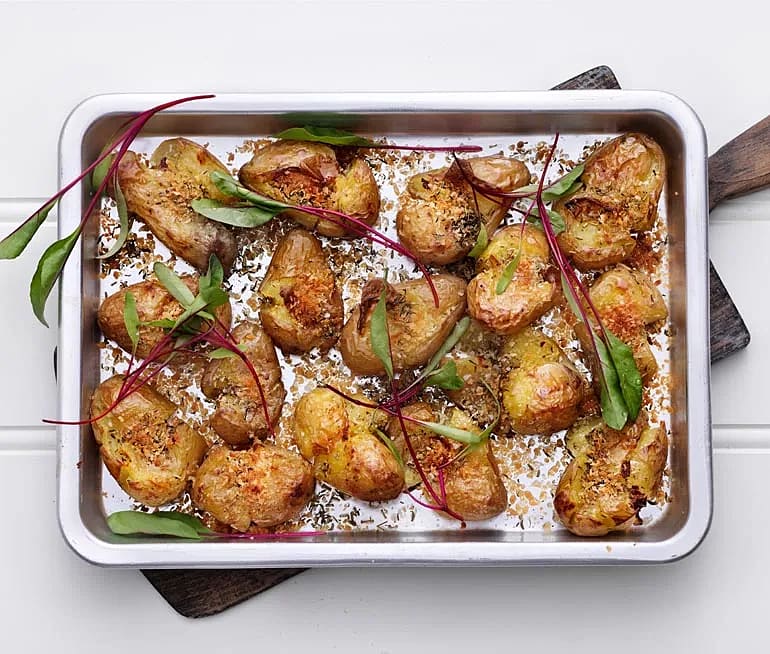Krispiga smashed potatoes