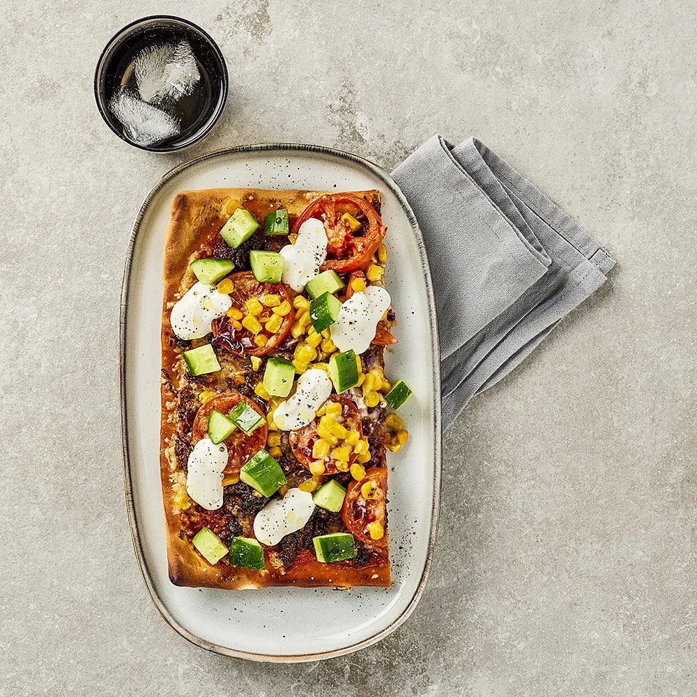 Kryddig köttfärspizza