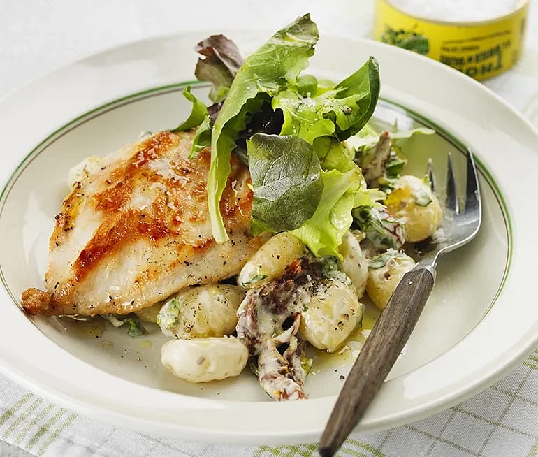 Kyckling med krämig gnocchi