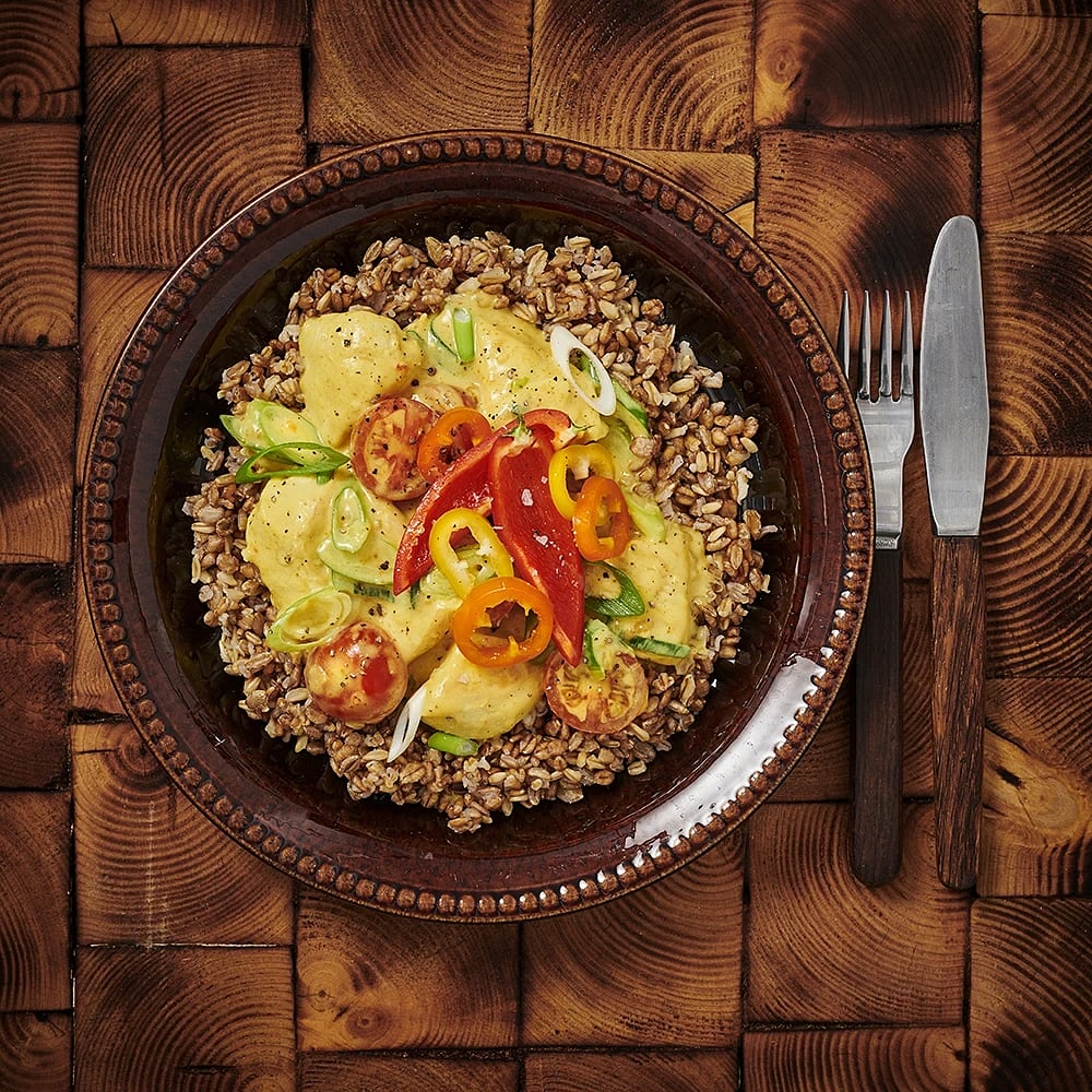 Kycklinggryta med curry och mango