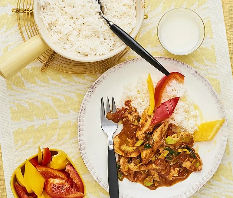 Kycklinggryta med timjan och paprika
