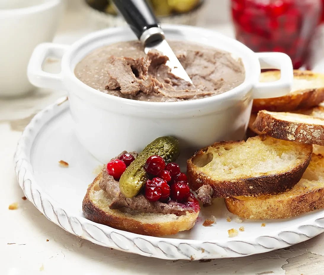 Kycklingleverpastej med balsamico