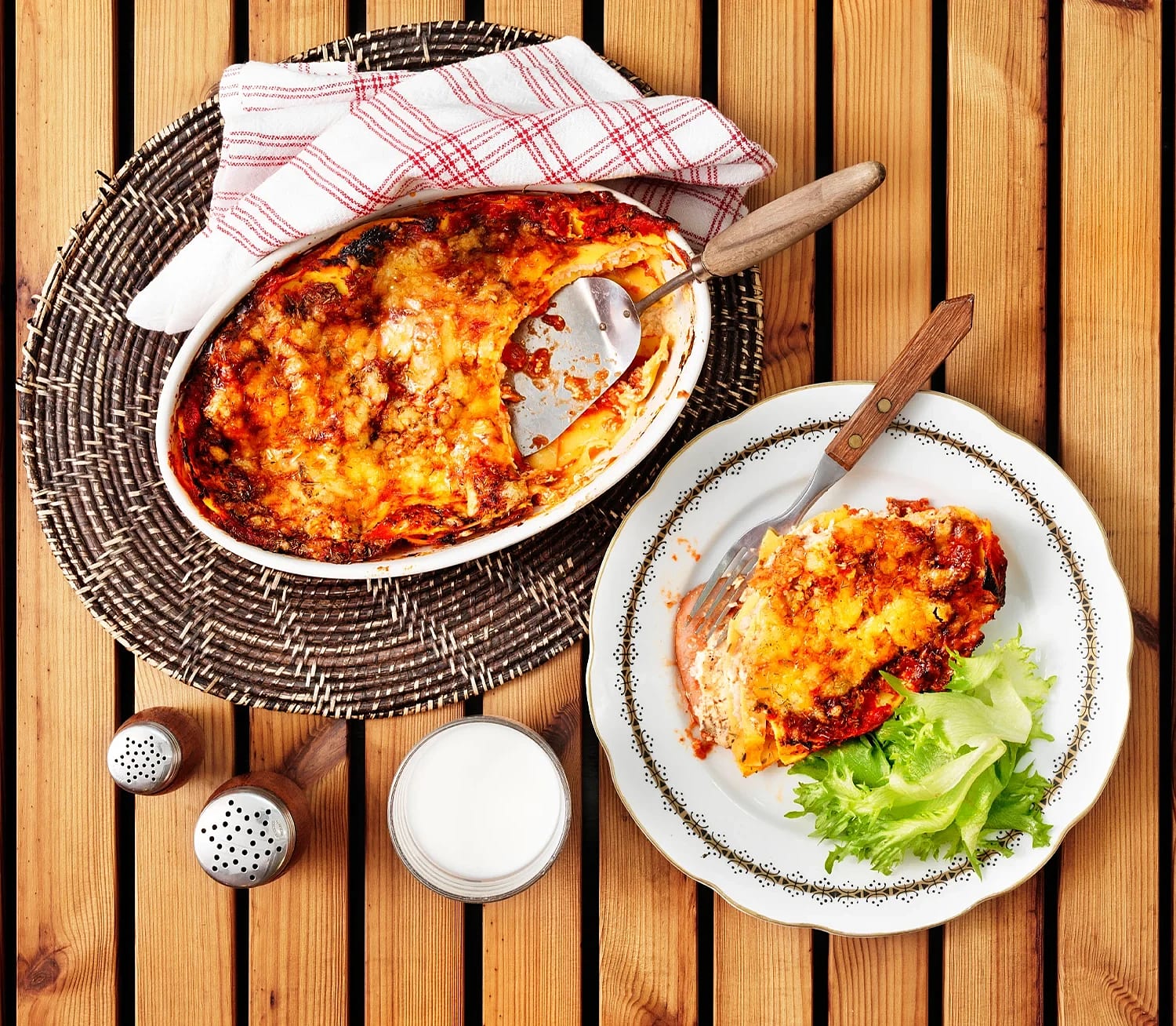 Lasagne med kassler och timjan