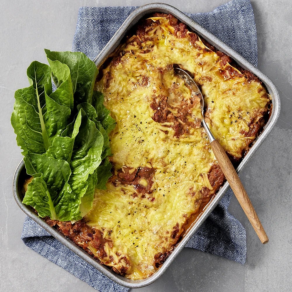 Lasagne på nötter och blomkål