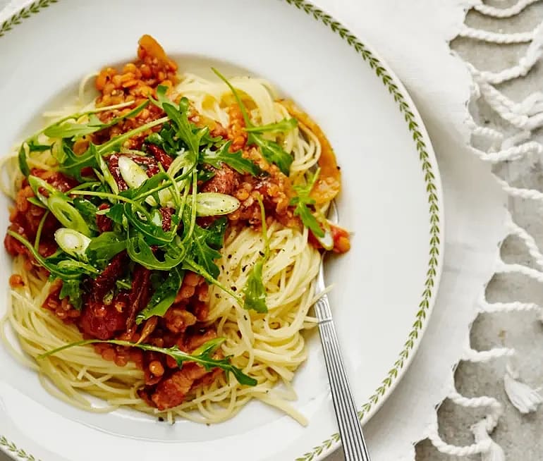 Linsragu på sidfläsk och fänkål