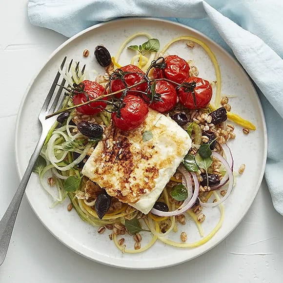 Ljummen grekisk sallad