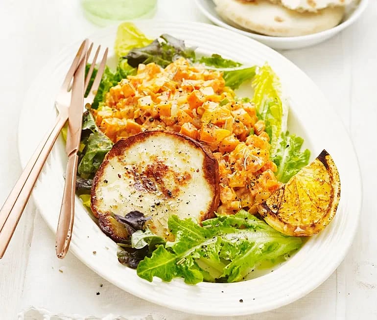 Ljummen rotfruktssallad med citron, rosmarin och paprika