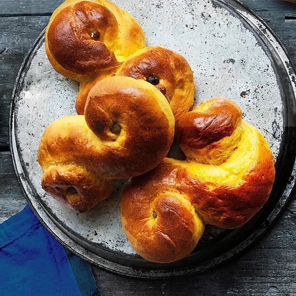 Lussebullar med majonnäs