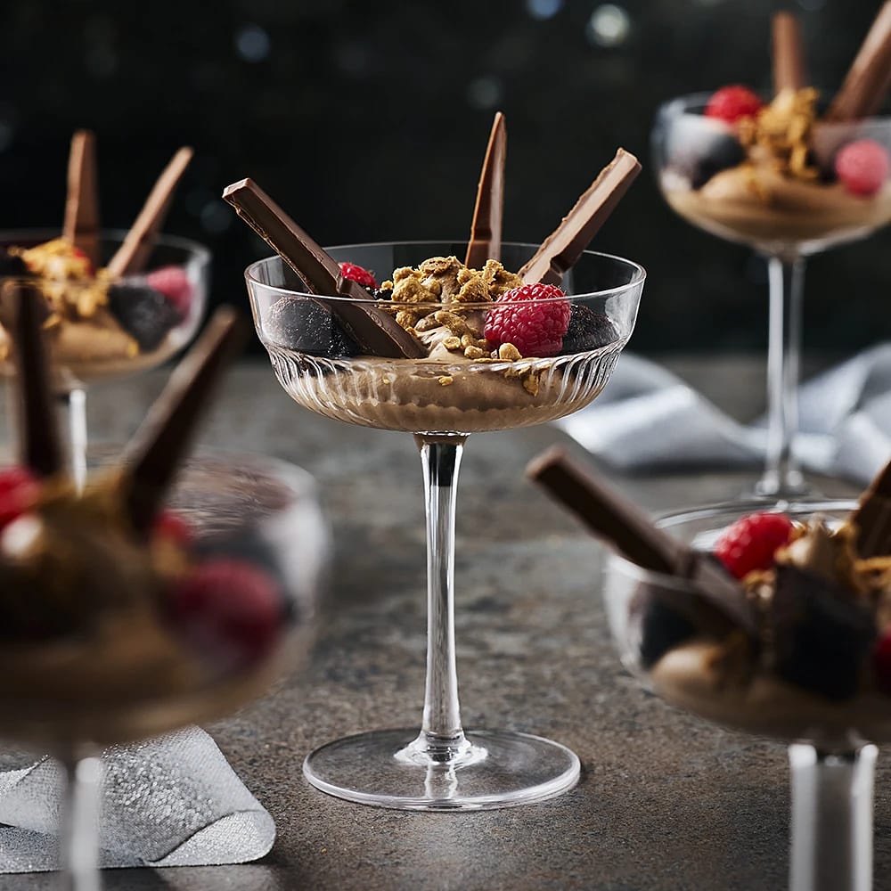 Lyxig nyårsdessert i glas