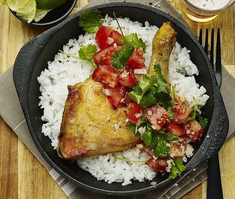 Majskyckling med pico de gallo