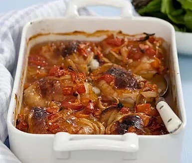 Mangoglaserad kyckling med grön bönsallad