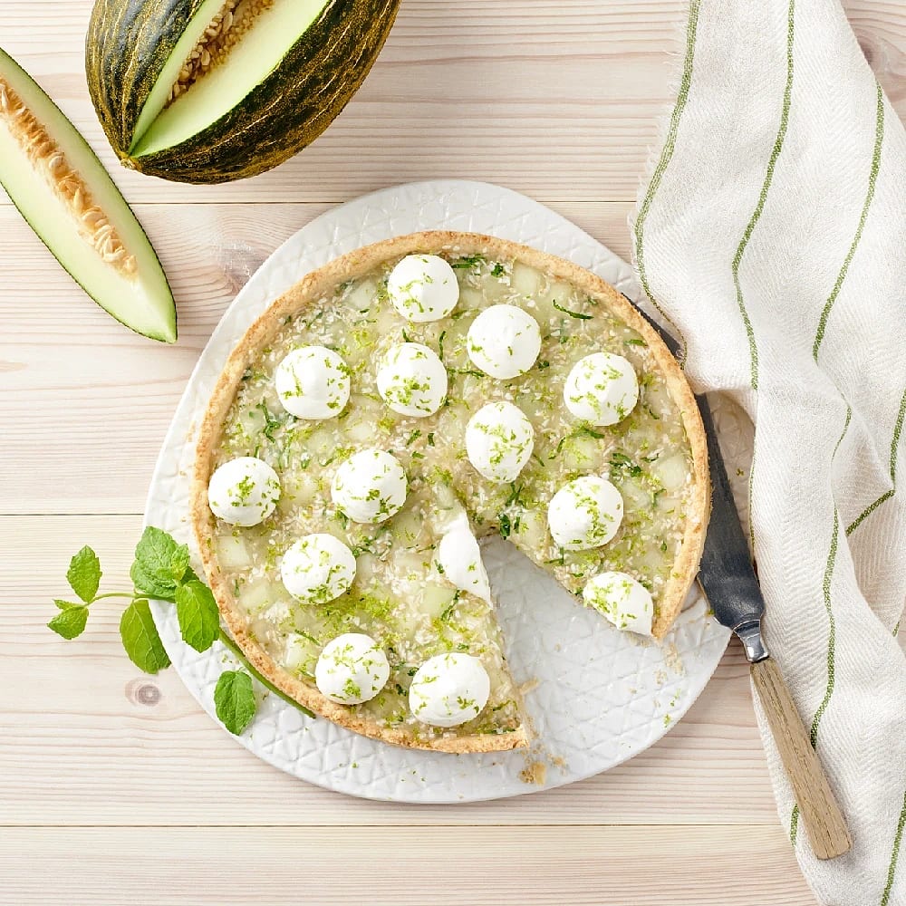 Melon- och myntapaj
